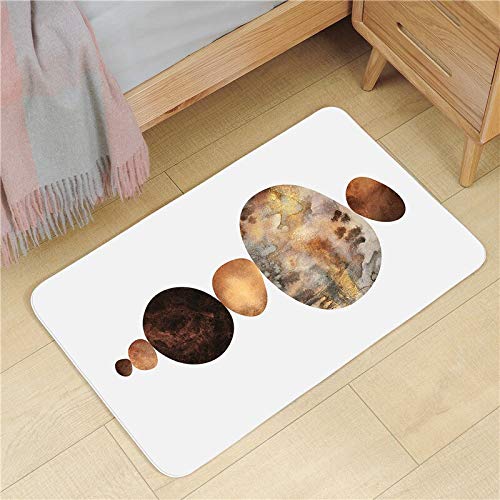 OPLJ Tapis antidérapant Moderne Doux et épais Tapis de Salle de Bain Tapis de Salle de Bain Tapis Multi-Taille Tapis de Sol de Cuisine Tapis de Porte A7 40x60cm