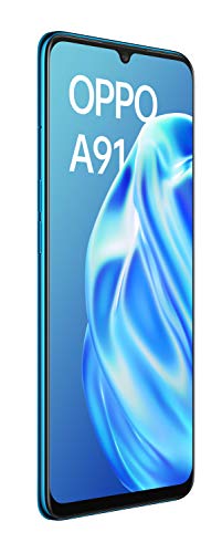 OPPO A91 – Pantalla de 6.4" (AMOLED, 8GB/128GB, MT6771V, 4.000 mAh, cámara trasera 48 + 8 + 2 + 2 MP, cámara frontal 16 MP, Android 9) Azul [Versión ES/PT]