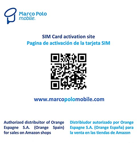 Orange Spain - Tarjeta SIM Prepago 10GB en España| 400 Minutos Nacionales e internacionales | Activación Solo Online en www. marcopolomobile .com