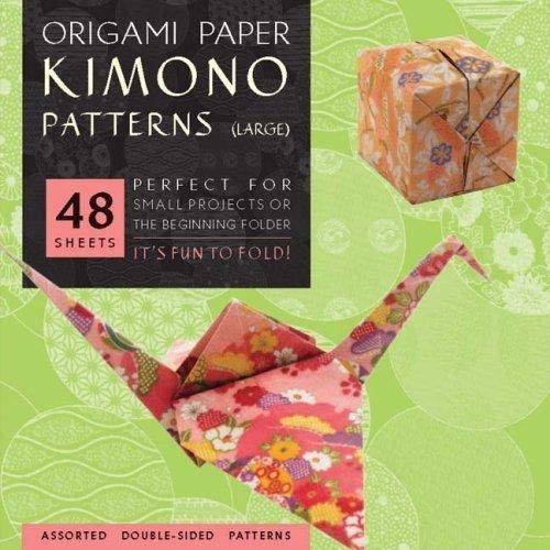 Origami Paper Kimono Patterns (Large 8 1/4") /anglais: Tuttle Origami Paper: High-Quality Double-Sided Origami Sheets Printed with 8 Different Designs (Instructions for 6 Projects Included)