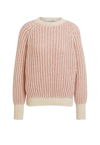 Oui Jersey de punto para mujer con manga raglán, corte informal, para ocio, festivo, para estar en casa, Rose White, 40