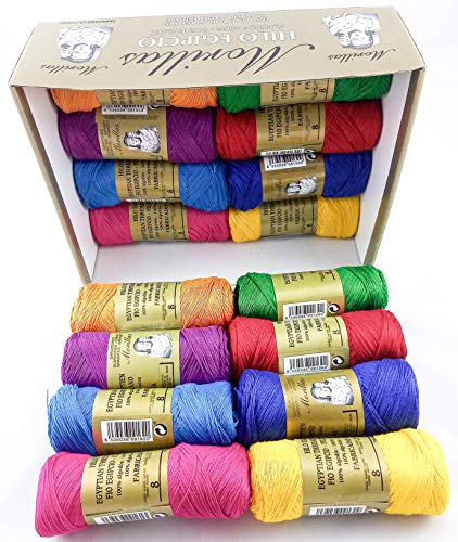 ▷ Pack de 16 Zepelines Ne 8/2 surtido colores oscuros de algodón perlé 100% egipcio mercerizado para tejer labores de ganchillo o punto con un acabado elegante.