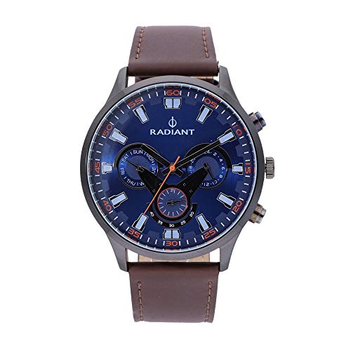 Pack de Reloj analógico para Hombre y Pulsera de Actividad de Regalo. Colección Rumbler de la Marca Radiant. Referencia RA477602. Tamaño 48 mm. Pulsera de Actividad en Color Negro.