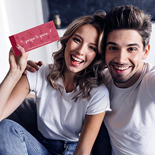 PACKLIST Talonario para Parejas, 22 Románticos Vales para Regalar. Regalo Aniversario Pareja. Regalos para Parejas y Enamorados - Regalo Novia, Regalos Románticos para Mujer, Regalo Aniversario Hombre