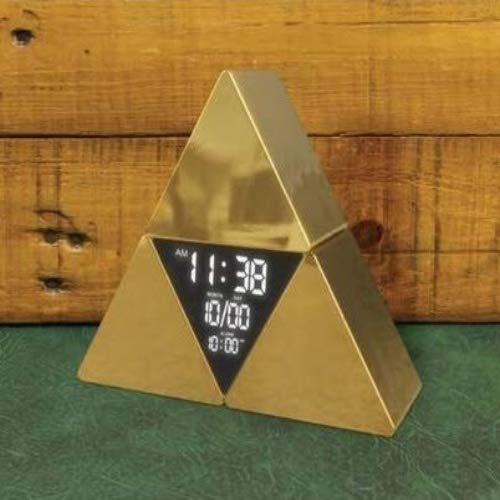 Paladone Legend of Zelda Triforce Alarm Clock, Estándar