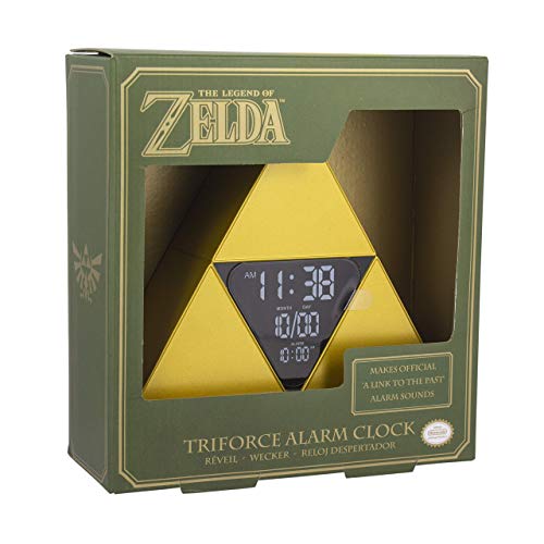 Paladone Legend of Zelda Triforce Alarm Clock, Estándar