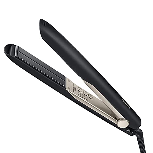 Panasonic EH-HS0 Plancha y Rizador de Pelo Profesional 2 en 1, Negro