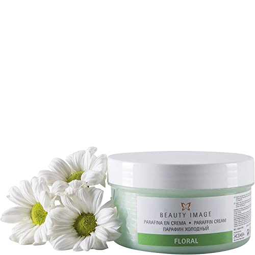 Parafina para Manos y Pies en Crema. Tratamiento para Artritis y Dolores Musculares. Piel Hidratada y Tersa. Beauty Image - Floral (250ml)