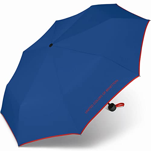 Paraguas Benetton Plegable Azul 95 cm