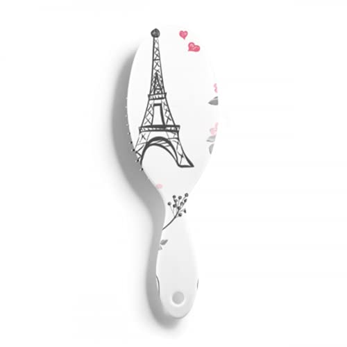 Paris French Romantic Love Peine para el cabello para hombres Reduce el encrespamiento y masajea el cuero cabelludo Cepillo para el cabello Cepillos para el cabello con brillo natural y desenredado ó