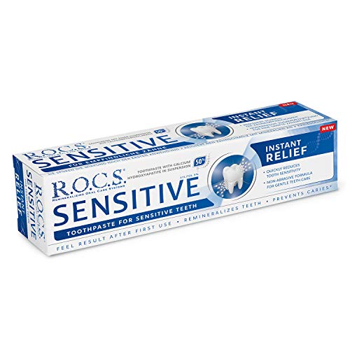 Pasta dentífrica R.O.C.S. SENSITIVE Instant Relief/ROCS - Disminuye la sensibilidad y restaura el esmalte de los dientes sensibles!