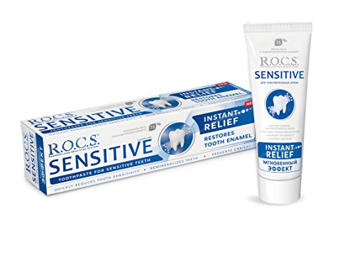 Pasta dentífrica R.O.C.S. SENSITIVE Instant Relief/ROCS - Disminuye la sensibilidad y restaura el esmalte de los dientes sensibles!