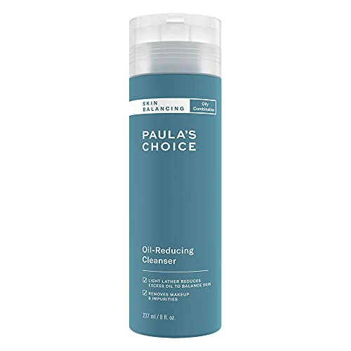 Paula's Choice Skin Balancing Limpiador Facial - Espuma Limpiadora Elimina el Sebo, Poros y Limpieza el Maquillaje - con Aloe Vera & Glicerina - Pieles Mixtas a Grasas - 237 ml