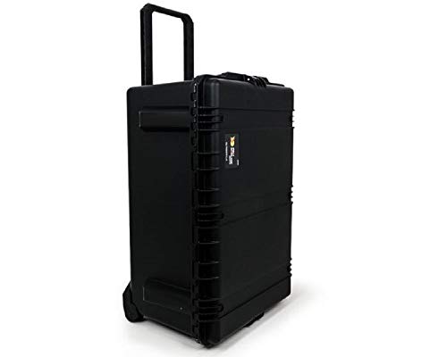 PELI Storm IM2975 Maleta de Transporte Grande con Ruedas y asa telescópica para Equipos electrónicos, Resistente al Agua, 118L de Capacidad, Fabricada en EE.UU, con Espuma Personalizable, Color Negro