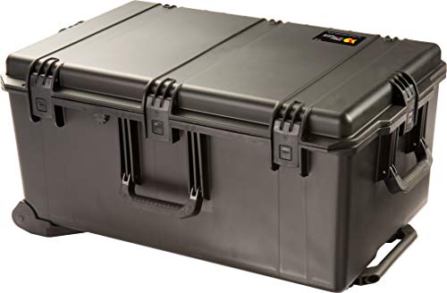 PELI Storm IM2975 Maleta de Transporte Grande con Ruedas y asa telescópica para Equipos electrónicos, Resistente al Agua, 118L de Capacidad, Fabricada en EE.UU, con Espuma Personalizable, Color Negro