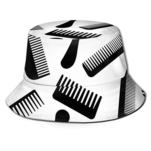 Peluquería Peluquería Peines Diseño Flat Top Transpirable Sombreros de Cubo Unisex Camachuelo y Cereza Sombrero de Cubo Sombrero de Pescador de Verano