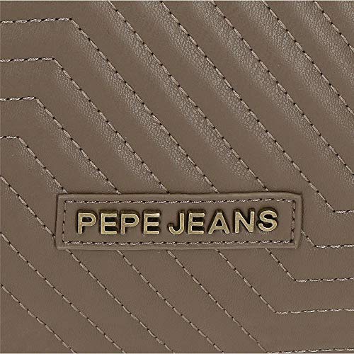 Pepe Jeans Amanda Billetero con Monedero Beige 10x8x3 cms Piel Sintética