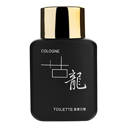 Perfume clásico de Colonia para hombres, refrescante fragancia, duradero, maduro, caballeros tentador, atractivo, perfume, 50 ml(Black)