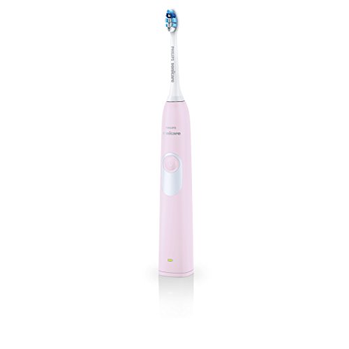 Philips Sonicare Serie 2 HX6232/41 - Pack de 2 cepillos de dientes eléctricos, Color Negro y Rosa