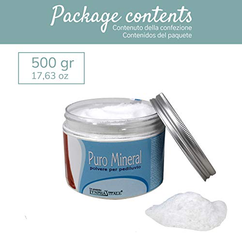 Piedra de Alumbre de Potasio en Polvo Puro Mineral - 100% natural - Pediluvio Refrescante y Tonificante - ideal para preparar un baño relajante - Remedio contra callos y durezas