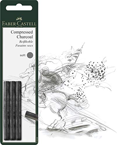 PITT Pressed Charcoal - Pack of 3 - SOFT