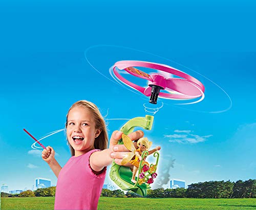 PLAYMOBIL- Sports & Action Fairy Pull String Flyer, Color carbón (70056)