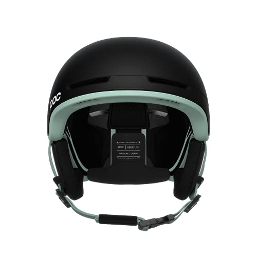 POC Obex Pure Casco de esquí, Adultos Unisex, Uranium Black/Apophyllite Green Matt, XS-S (51-54cm)