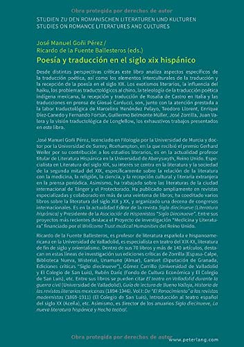 Poesía Y Traducción En El Siglo XIX Hispánico: 8 (Studien Zu Den Romanischen Literaturen Und Kulturen/Studies On Romance Literatures And Cultures)