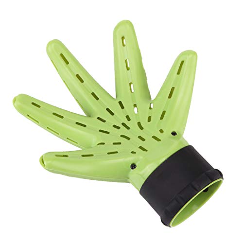 POFET Difusor de secador de Pelo secador de Pelo de peluquería, difusor de secador, Cubierta con Forma de Mano, secador de Pelo, Accesorio, difusor, Forma de Mano (Verde)