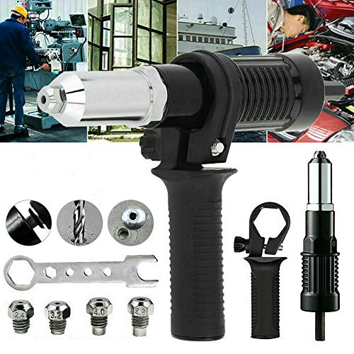 Pop Insert Nut Adaptor Detachable Electric Riveting Drill Adapter Electric Rivet Gun Cordless Riveting Riveter Insert Tool