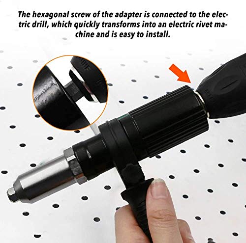 Pop Insert Nut Adaptor Detachable Electric Riveting Drill Adapter Electric Rivet Gun Cordless Riveting Riveter Insert Tool