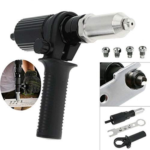 Pop Insert Nut Adaptor Detachable Electric Riveting Drill Adapter Electric Rivet Gun Cordless Riveting Riveter Insert Tool