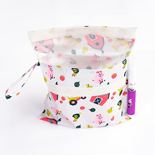 Porta bocadillos infantil reutilizable Tidy Tot Snack & Doodle™ con tapete y rotulador al agua. Bolsa de almuerzo. Fácil de limpiar. Pack individual. Juguete de viaje