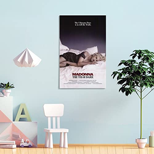 Póster de la película MADONNA TRUTH or DARE - Lienzo decorativo para pared (60 x 90 cm)