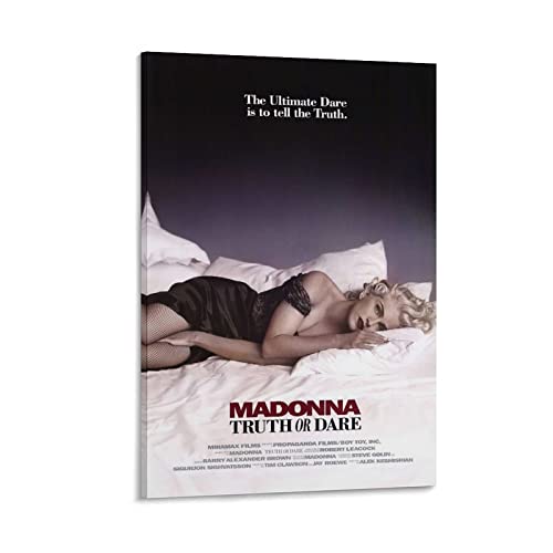 Póster de la película MADONNA TRUTH or DARE - Lienzo decorativo para pared (60 x 90 cm)