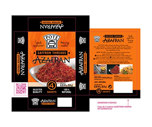 Pote Azafrán en Hebra, 400mg