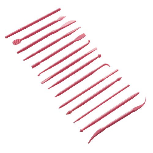 Premier Housewares - Juego de Herramientas para Decorar Pasteles (14 Piezas), Color Rosa