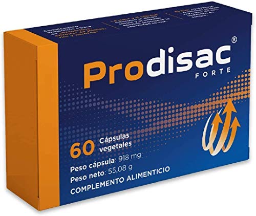 Prodisac Forte | Incrementa las GANAS de pasar BUENOS momentos | Acción rápida natural | 60 cápsulas vegetales alta concentración. Hecho en España | L-arginina, Maca andina, Tribulus, Ginkgo biloba.