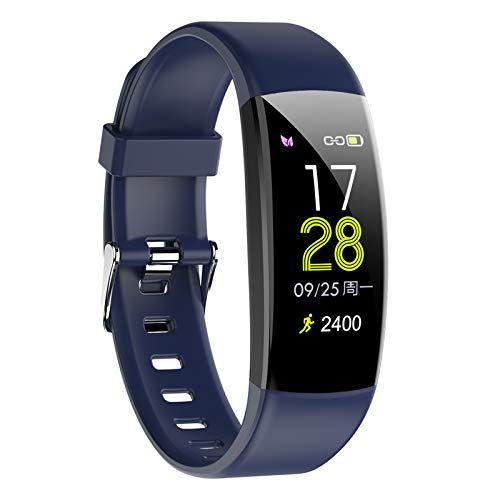 Pulsera Actividad Inteligente Smartwatch Fitness Tracker Impermeable IP67 con Monitor de Sueño Podómetro Pulsómetro para Mujer Hombre con iOS y Android