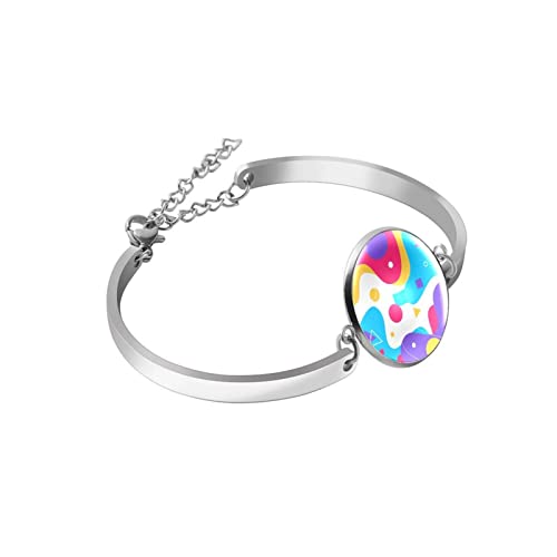 Pulsera Para Mujer Pulsera Para Niña Elegante Pulsera Regalos Dia De San Valentin Ondulación Abstracta Colorida