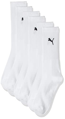 Puma Sport 3P, Calcetines de Deporte Para Hombre, Pack de 3, Blanco, 43-46