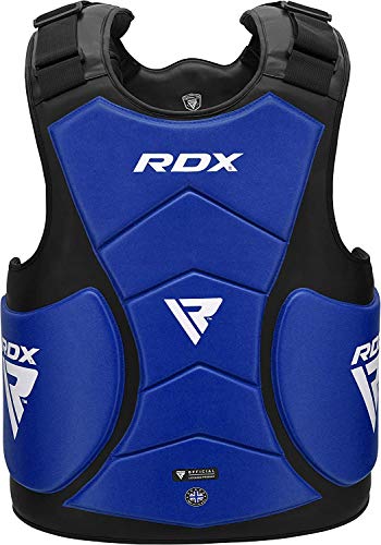 RDX Protector de Pecho Protección De Cuerpo MMA Boxeo Armadura del Pecho Artes Marciales Protectora Deportiva Almohadilla Vientre Taekwondo Entrenamiento Shield