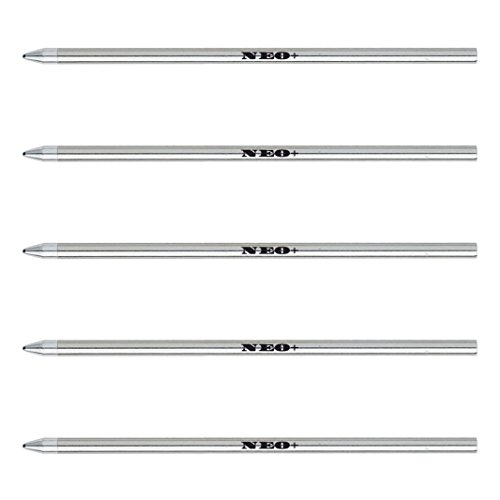 Recambios para bolígrafo compatible con SmartPen Livescribe 3 de 67 mm de longitud, D1 Tinta negra, azul o roja., color 5 tintas negras. 67mm