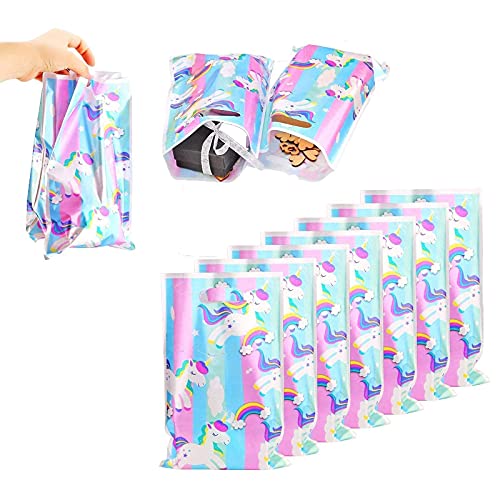 Reccisokz - Bolsa de regalo de unicornio de 40 piezas para fiestas de cumpleaños, baby shower, eventos