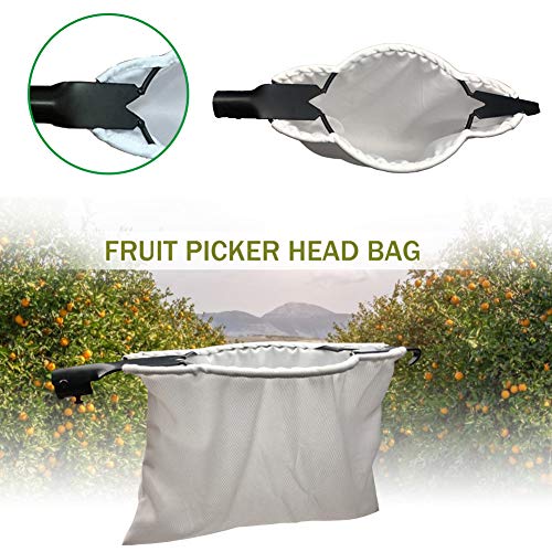 Recogedor De Frutas, Dispositivos Para Recolectar Frutas Sin Daños Con Poste Telescópico De Aleación De Aluminio, Canasta De Recolección De Manzanas Liviana Para Varias Frutas