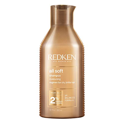 REDKEN Champú All Soft para Cabellos Deshidratados, 300 ml +Ringlet sin aclarado para el cuidado de los rizos, 180 ml