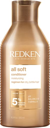 REDKEN Champú All Soft para Cabellos Deshidratados, 500 ml + Acondicionador All Soft para Cabellos Deshidratados, 500 ml