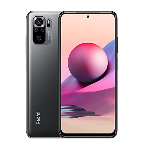 Redmi Note 10S Smartphone con Pantalla 6.43'' AMOLED DotDisplay (6GB+128GB, Cámara 64MP, MediaTek Helio G95, Carga rápida de 33 W, batería 5000mAh) Color Gris [Versión en Español]