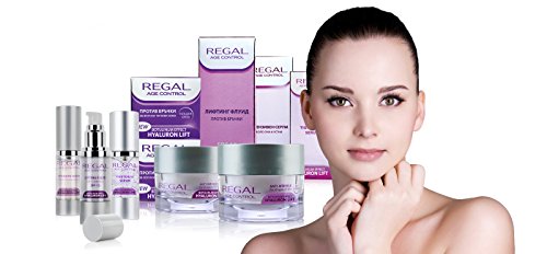 Regal Age Control - Suero reafirmante facial antiarrugas, Botox Effect, Hyaluron Lift