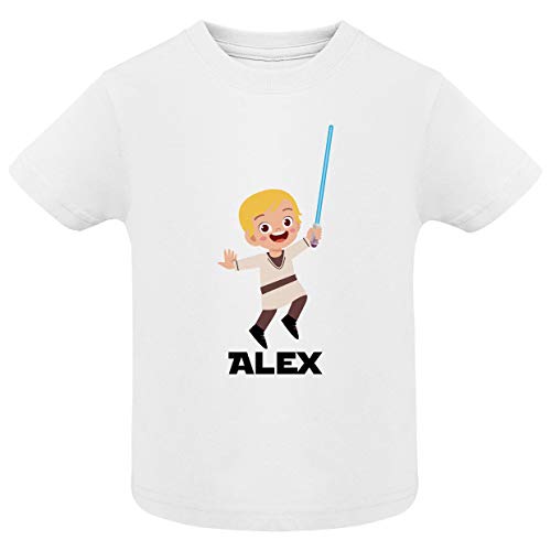 Regalo día del padre camiseta papá personalizada + Body o camiseta hijo/a Estilo Star Wars Jedi Darth Vader de la guerra de las galaxias